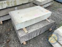 X2 Concrete Slabs 4'11 Long x 2'9 Wide - 2