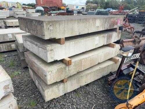 X4 7'1 Concrete Slabs x 3ft 3.5ft Wide