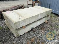 X2 7'1 Concrete Slabs x Approx 3ft 3.5 Wide