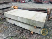 X2 7'1 Concrete Slabs x Approx 3ft 3.5 Wide - 2