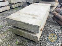 X2 7'1 Concrete Slabs x Approx 3ft 3.5 Wide - 3