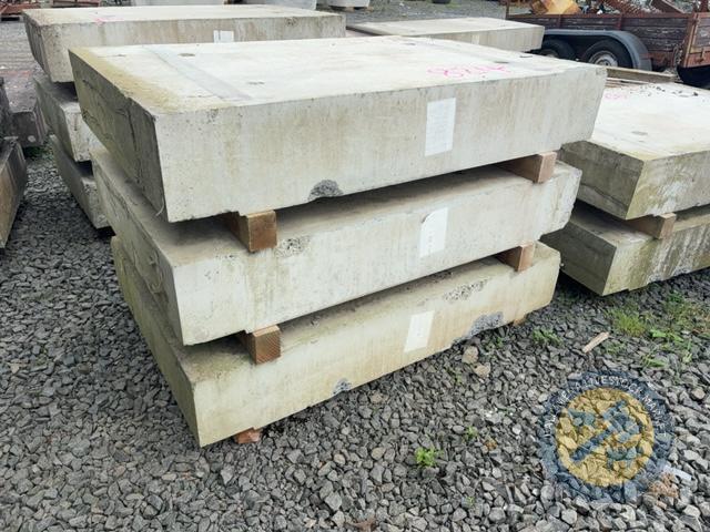 X3 4'11 Long x 3'3.5 Wide Concrete Slabs