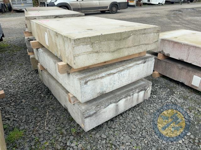 X3 4'11 Long x 3'3.5 Wide Concrete Slabs