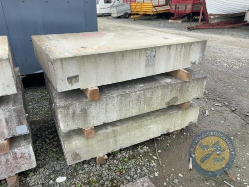 X3 4'11 Long x 3'3.5 Wide Concrete Slabs