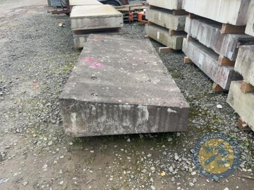 X1 7' Long x 3.5 ft Wide Sloping Concrete Slab
