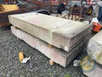 Approx 7.5 ft Long x 3' 3.5 Wide x2 Concrete Slabs