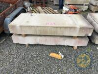 Approx 7.5 ft Long x 3' 3.5 Wide x2 Concrete Slabs - 2