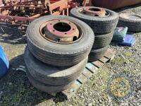6 Lorry Wheels 4 x 6stud 2 x 8stud - 3