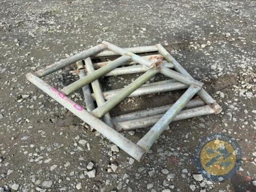 3x Galvanised Race Gates 33"x41" made into 2" piping
