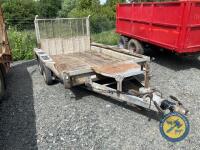 10x6 Ifor Williams plant trailer with lights & brakes working
