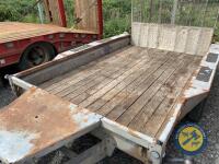 10x6 Ifor Williams plant trailer with lights & brakes working - 4