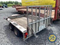 10x6 Ifor Williams plant trailer with lights & brakes working - 5
