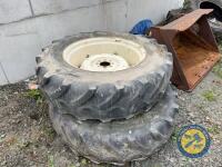 2x 340/85 R28 SAME Tractor rims - 2