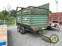 Fraser tandem axle silage trailer 8.5tn with grain door