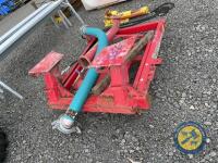 Up & down dribble bar frame for back of slurry tanker with fittings - 2