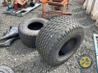 2x 50/50R17 off silage wagon - 2