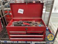 Red tool box & contents