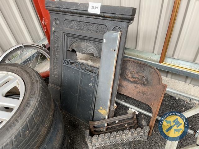 Cast iron fire place etc