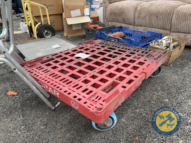 Large red trolley