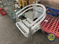 2 Alloy chairs