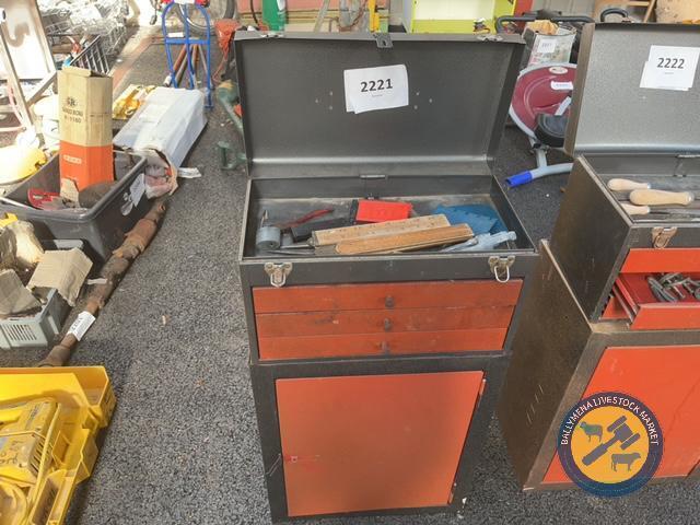 Tool cabinet with contents