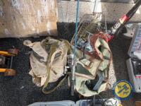 Fishing gear, net, rod 2x reels etc - 2