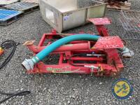 Up & down dribble bar for back of slurry tanker slurry kat