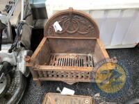 Antique fire grate