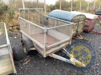 Nugent 6x4 single axle sheep trailer