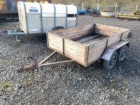 8x5 tandem axle car trailer, lights working - 3
