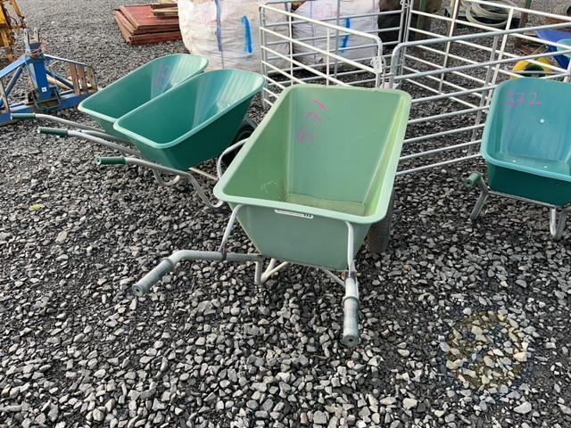 1 double wheeled wheelbarrow 160L