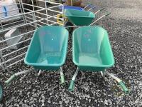 2x 120 litre wheelbarrow
