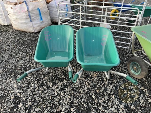 2x 120 litre wheelbarrow