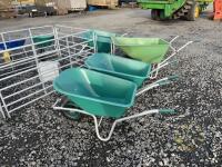 2x 120 litre wheelbarrow - 2
