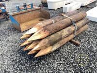 10x approx 8ft telegraph poles/strainers - 3