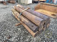 10x approx 8ft telegraph poles/strainers - 4