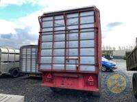 20ft Cattle trailer demountable body with dividing gate, Tamdom axle - 7