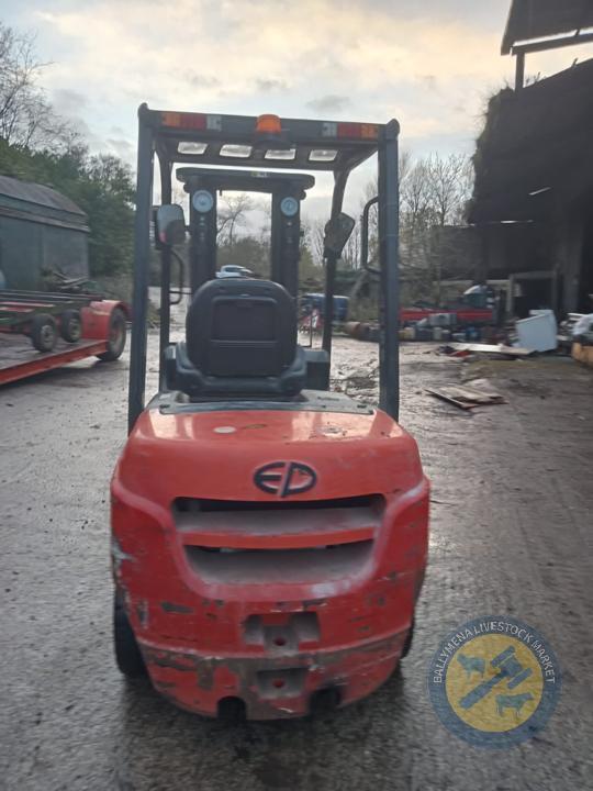 2.5tn EP forklift with approx 700hrs Hilclar Trading Ltd Retirement