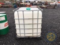 1000l IBC cube used for diesel with new pump
