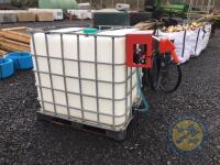 1000l IBC cube used for diesel with new pump - 2