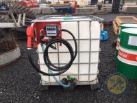 1000l IBC cube used for diesel with new pump - 3