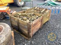 Box of clean pallet wood cuttings - no nails - 2