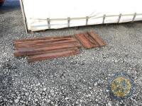 7x Pieces of H iron 7x4 - 3
