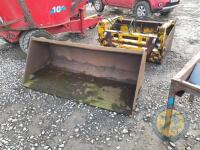 6ft Scoot loader bucket chilton brackets - 2