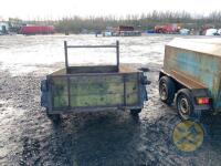 6x4 wooden car trailer single axle - 5