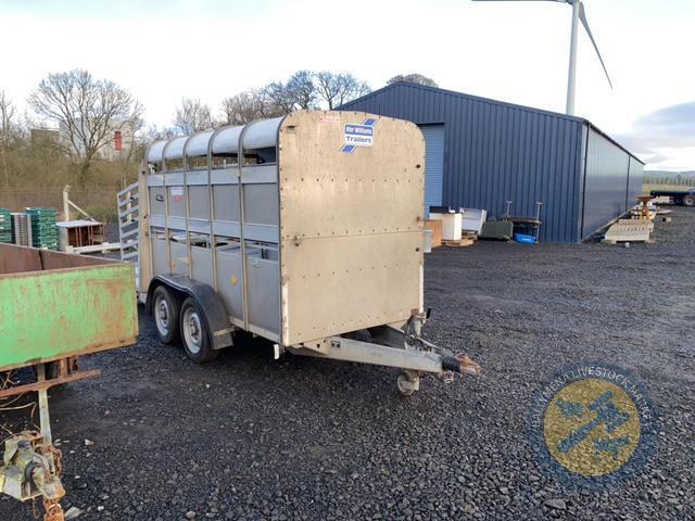 10ft Ifor Williams sheep cattle trailer with sheep decks, LED lights