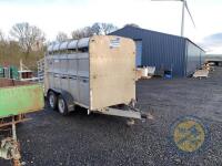 10ft Ifor Williams sheep cattle trailer with sheep decks, LED lights