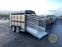 10ft Ifor Williams sheep cattle trailer with sheep decks, LED lights - 5