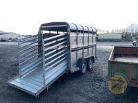 10ft Ifor Williams sheep cattle trailer with sheep decks, LED lights - 7