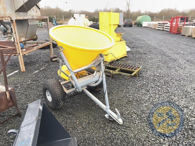 Quad salt spreader
